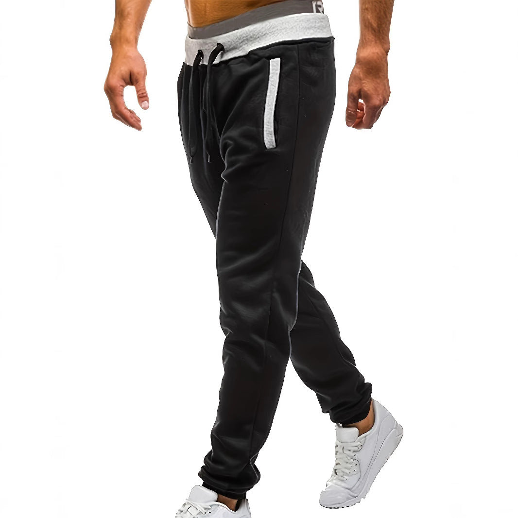 Herren Sportliche Jogginghose mit eingearbeiteten Seitentaschen und verstellbarem Kordelzug EB