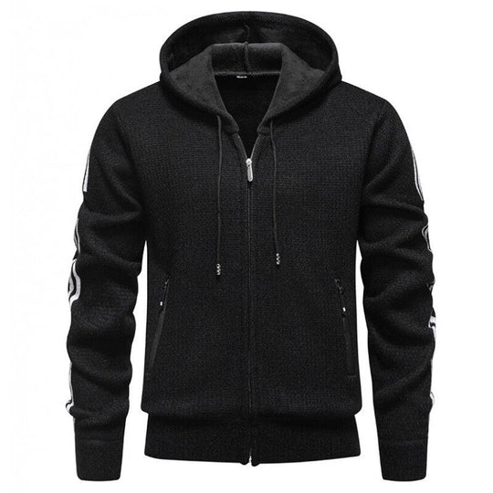 Herren Sportliche Kapuzenjacke mit innovativem Materialmix EB