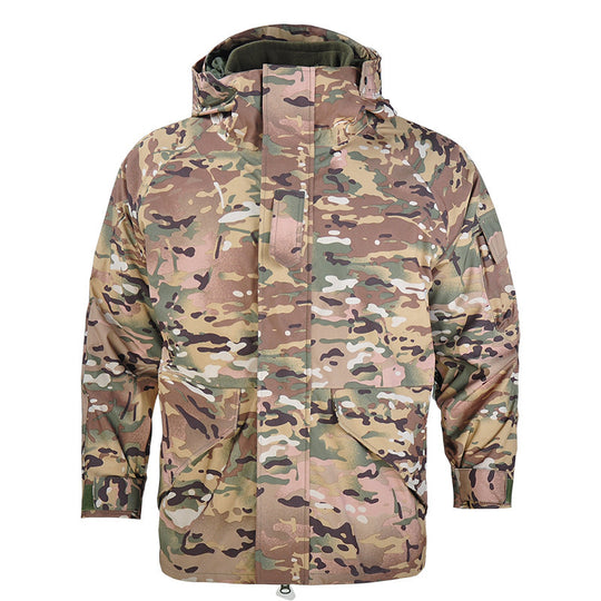 Herren wetterfeste Camouflage-Jacke EB