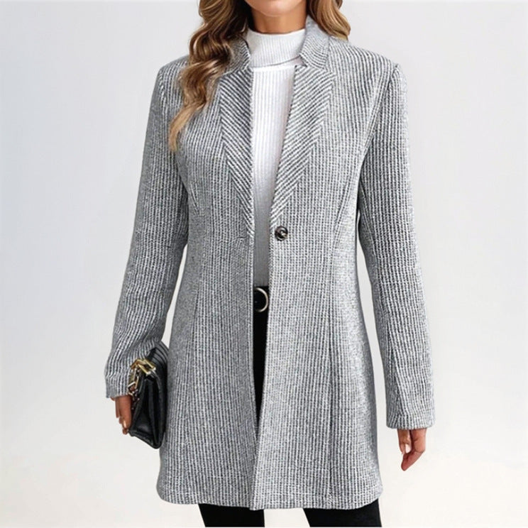 Damen eleganter Blazer mit strukturiertem Design EB