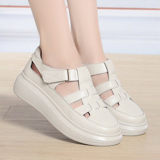 Damen Komfortable Sandalen mit verstellbarem Klettverschluss und atmungsaktivem Obermaterial EB