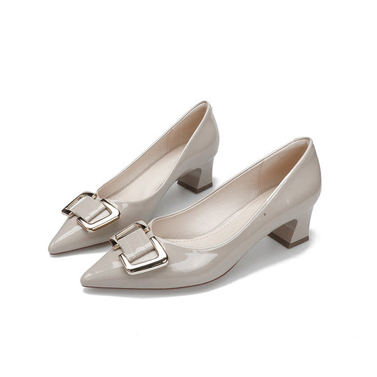 Damen elegante Stilettopumps mit modischem Schnallenakzent EB