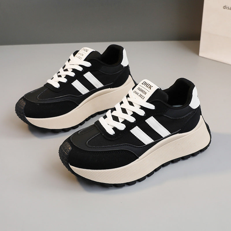 Damen Plateau Sneakers mit ergonomischem Dämpfungssystem und modischem Design EB