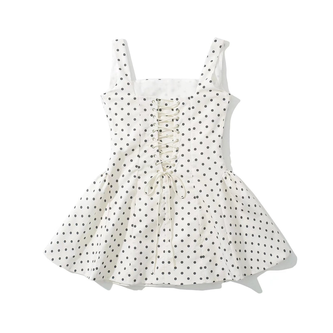 Damen Kurzkleid mit verspieltem Punkte-Muster und elegantem Schnitt EB