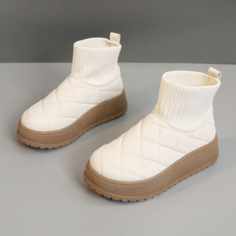 Damen Winter Sneakers mit isolierendem Fleece-Futter und rutschfester Sohle EB