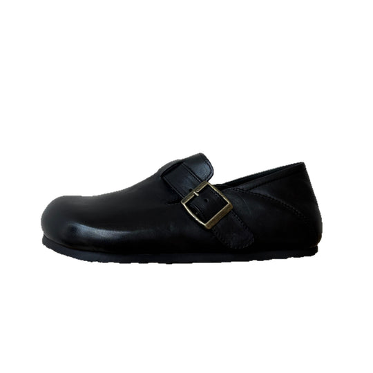 Damen Mokassins mit elegantem Riemendesign aus hochwertigem Leder EB