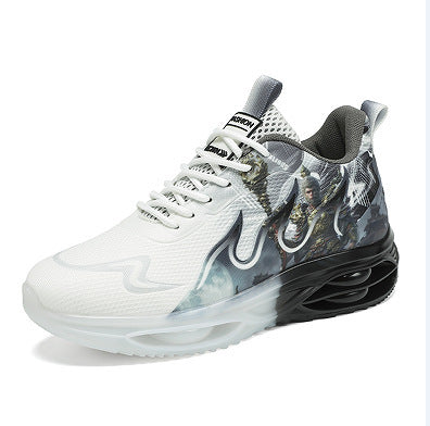 Damen Sportliche Sneaker mit futuristischem Grafikdesign EB