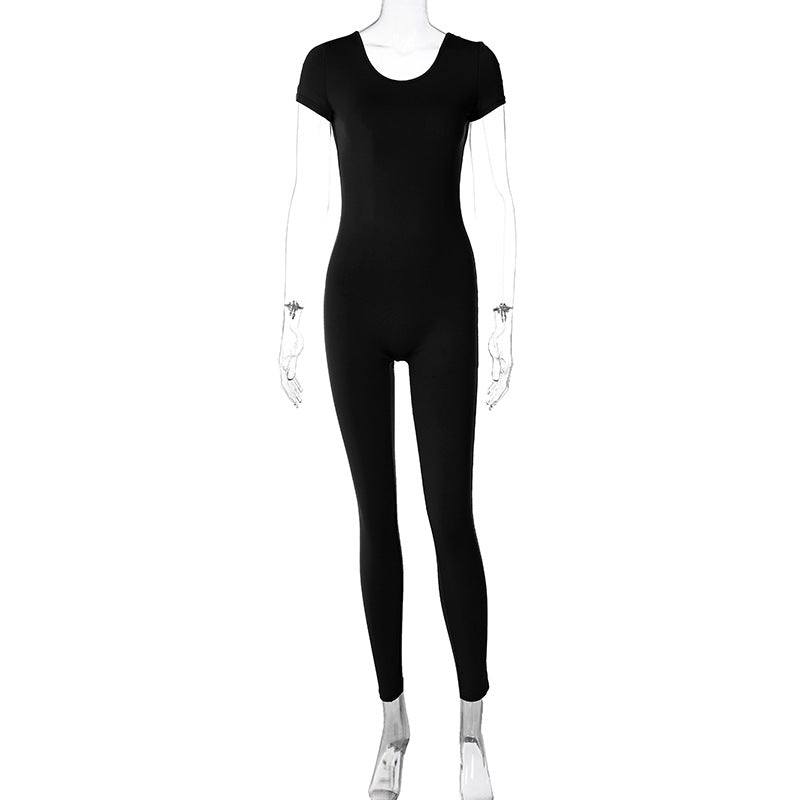 Damen figurbetonter Jumper mit kurzen Ärmeln EB