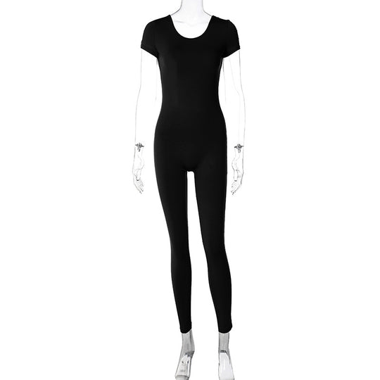 Damen figurbetonter Jumper mit kurzen Ärmeln EB