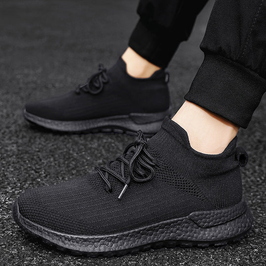 Unisex nahtloser Strick‑Sock‑Sneaker mit gepolsterter Hohlkammer‑Zwischensohle und griffiger Wabensohle EB