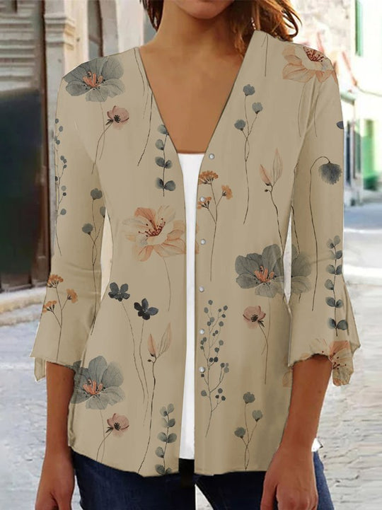 Damen Bluse mit floralen Mustern EB