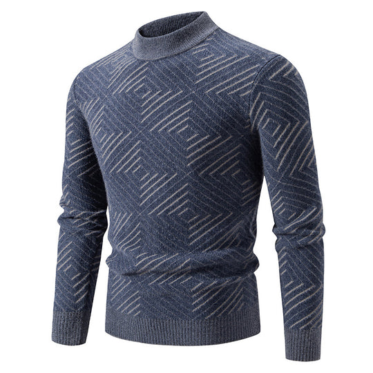 Herren eleganter Pullover mit Strukturmuster EB