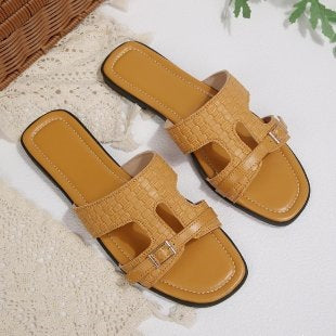 Damen Garderobenschuh mit modischem Riemendesign EB