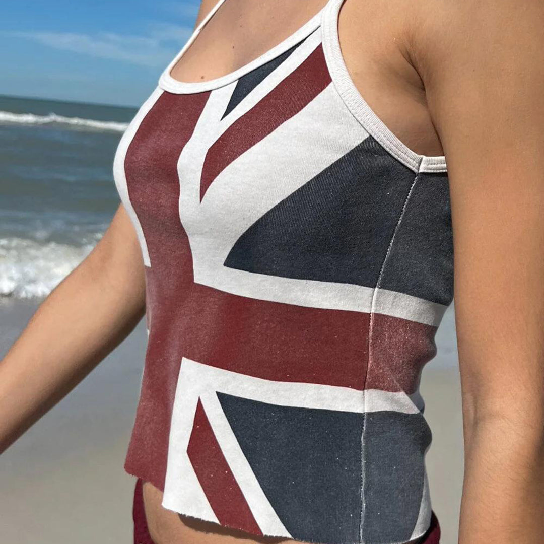 Damen Crop-Top mit Britischem Motiv EB
