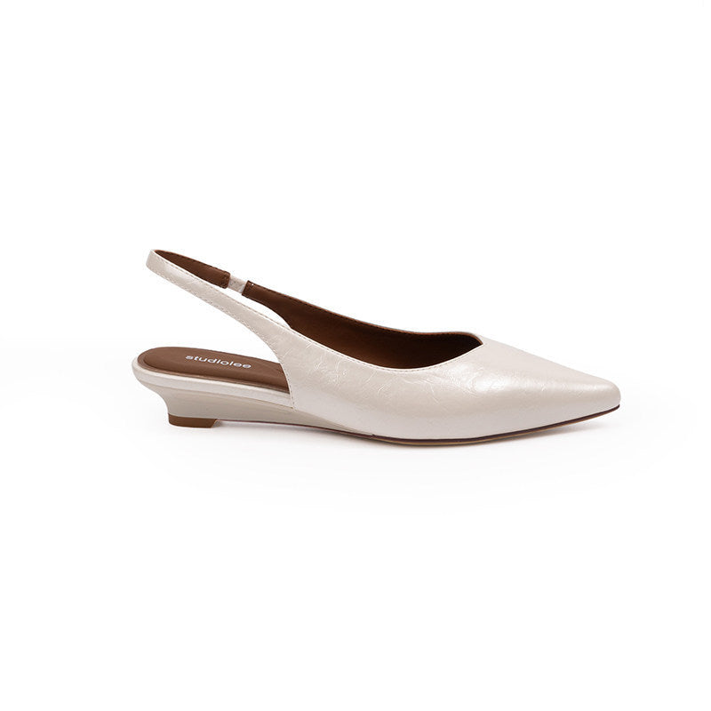Damen Slingback-Pumps mit spitzem Zehenbereich und komfortablem Blockabsatz EB