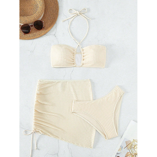 Damen Bandeau-Bikini mit sexy Wickelrock EB