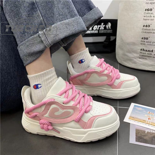 Damen modische Sneakers mit verspieltem Design und weicher Dämpfung EB