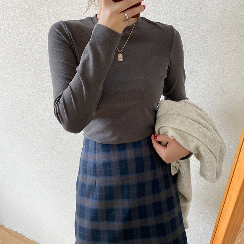 Damen Langarmshirt aus weichem Baumwollstoff mit lässigem Schnitt EB
