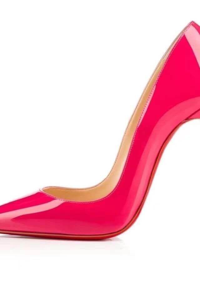 EB | Spitz Zulaufende 1rote Boden Schuhe