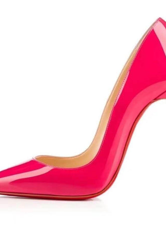 EB | Spitz Zulaufende 1rote Boden Schuhe