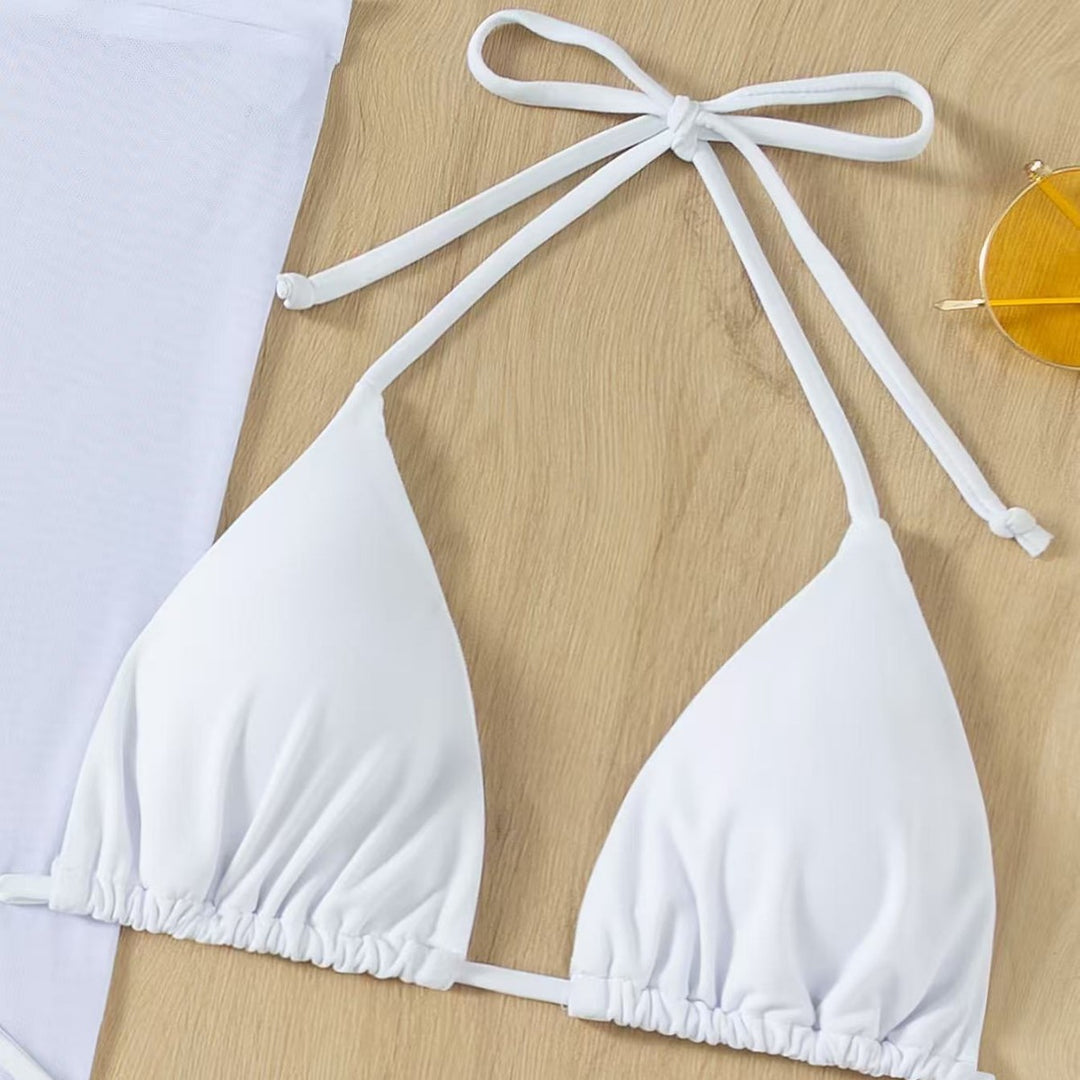 Damen Triangel-Bikini-Set mit eleganter Wickeloptik EB