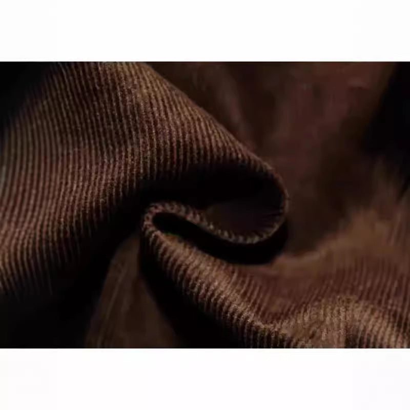 Herren Cord-Polohemd mit Knopfleiste und klassischem Kragen EB
