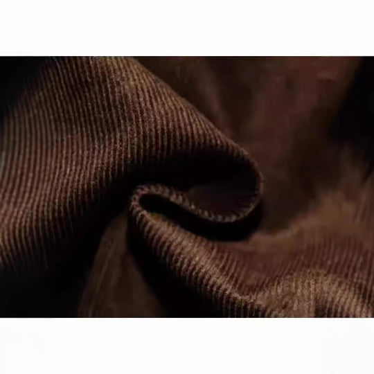 Herren Cord-Polohemd mit Knopfleiste und klassischem Kragen EB