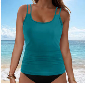 Damen Tankini-Oberteil mit modischem Rüschendesign EB