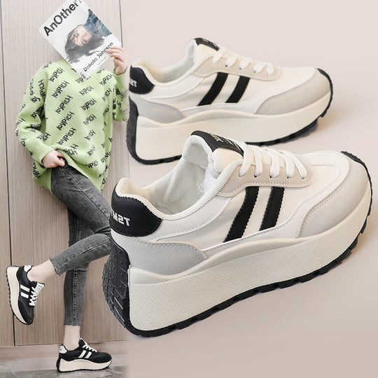 Damen Sportliche Plateau Sneakers mit innovativem Dämpfungssystem EB