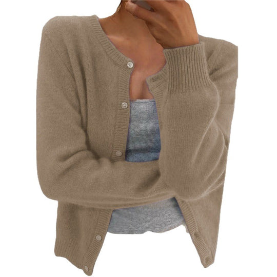 Damen kuschelige Strickjacke EB
