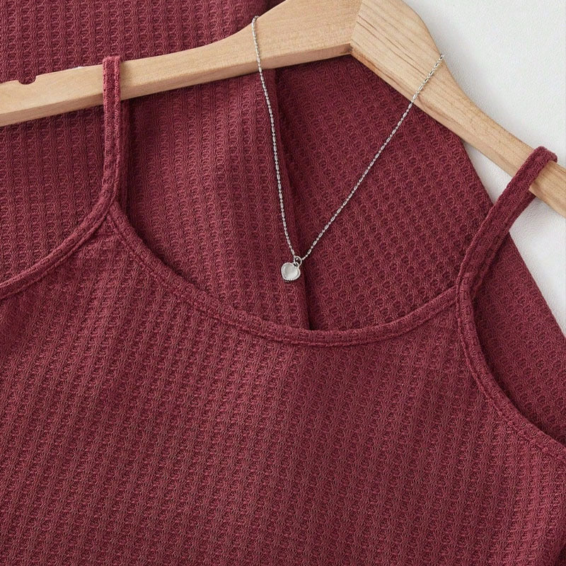 Damen Komfortables Lounge-Set mit kurzem Oberteil und Shorts EB