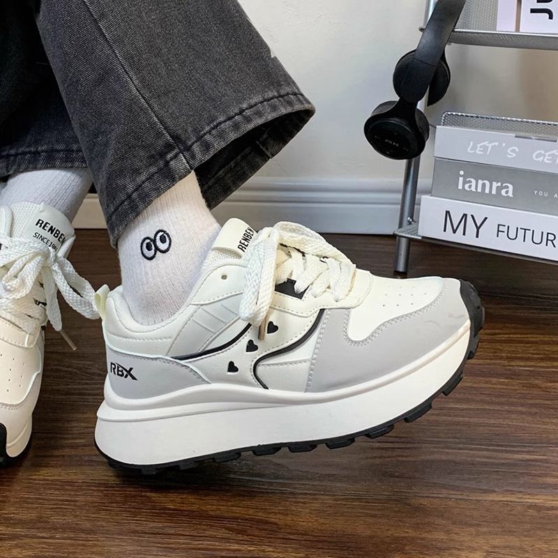 Damen Modische Chunky Sneakers mit trendiger Plateau-Sohle und sportlichem Design EB