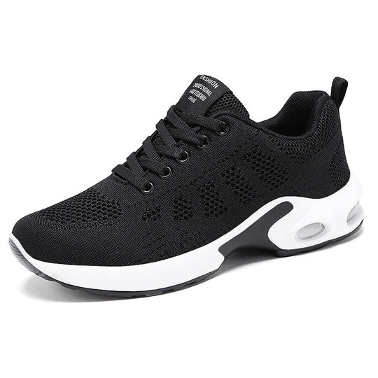 Damen Sportliche Sneaker mit atmungsaktiver Mesh-Oberfläche und flexiblem Sohlenaufbau EB