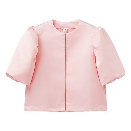 Damen stilvolle Bluse mit puffärmeln EB