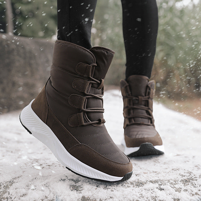 Damen Gefütterte Winterboots mit rutschfester Sohle und schnelltrocknender Oberflächenbeschichtung EB