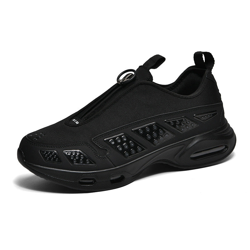 Herren sportlicher Schlupfsneaker mit integrierter Luftkammer, Reißverschlusszug und gedämpfter Profilsohle EB