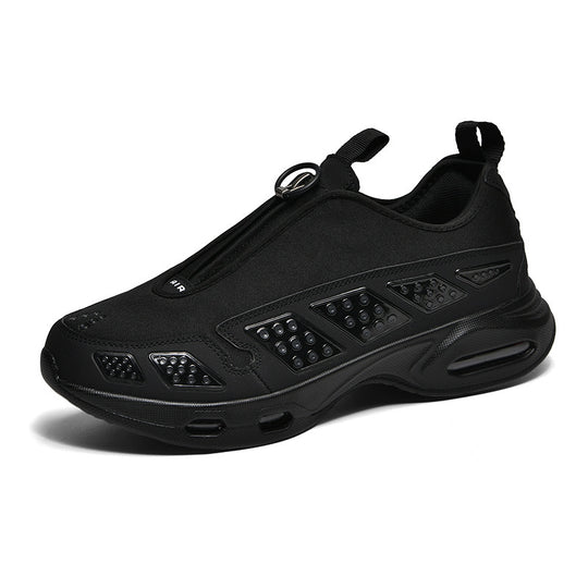Herren sportlicher Schlupfsneaker mit integrierter Luftkammer, Reißverschlusszug und gedämpfter Profilsohle EB