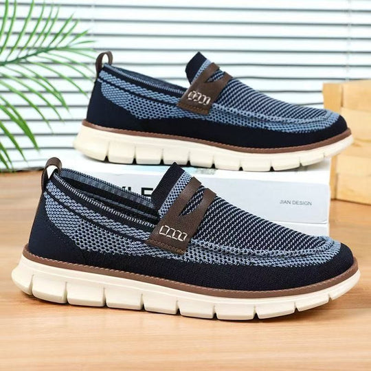 Damen Freizeitliche Slip-On Sneakers mit atmungsaktivem Design EB
