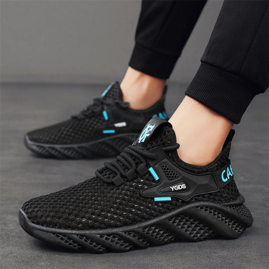 Damen Leichte Lauf-Sneaker mit atmungsaktivem Mesh-Obermaterial und rutschfester Sohle EB