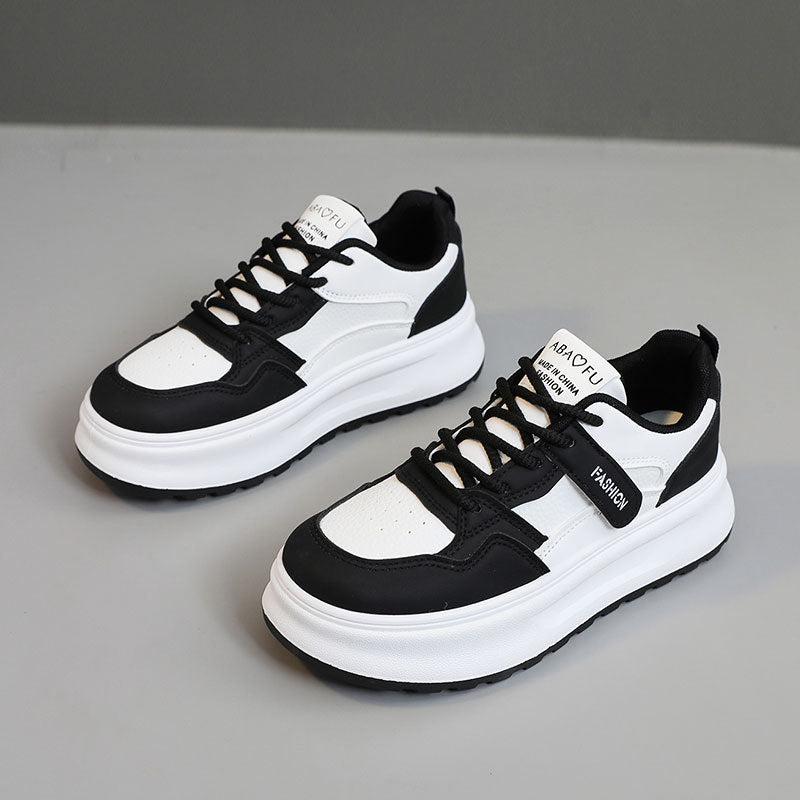 Damen modische Sneakers mit dämpfendem Sohlendesign und hochgezogenem Profil EB