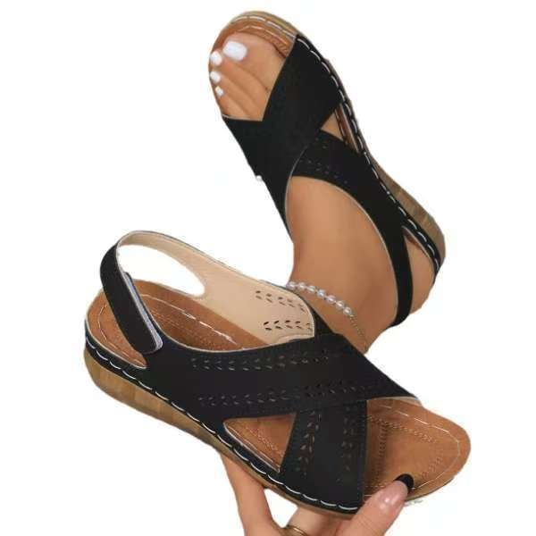 Damen Komfortable und elegante Sandalen mit atmungsaktiver Konstruktion EB