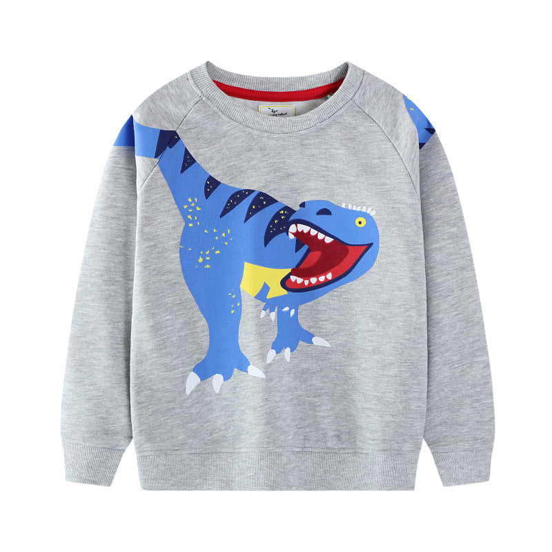 Jungen Sweatshirt mit lebhaftem Dinosaurier-Motiv EB