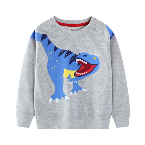 Jungen Sweatshirt mit lebhaftem Dinosaurier-Motiv EB