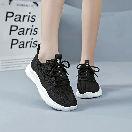Damen atmungsaktive Freizeitsneaker mit innovativem Netzdesign und rutschfester Sohle EB