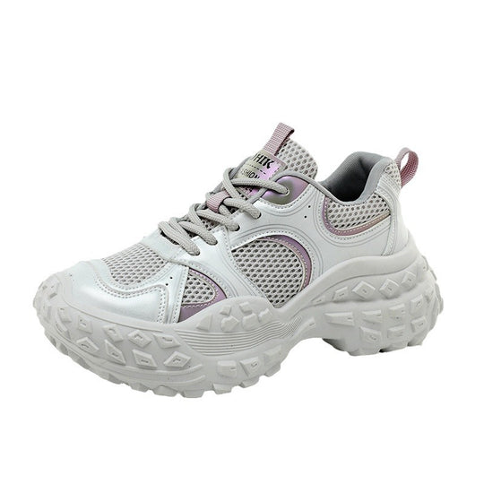 Damen atmungsaktive Freizeitsneaker mit dämpfender Sohle und modernem Laufdesign EB