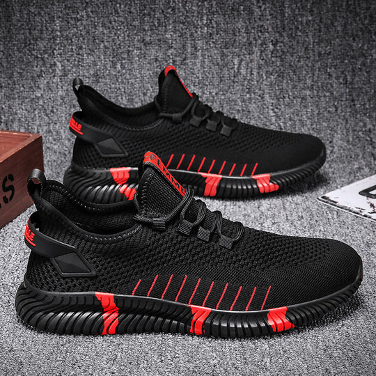 Damen Bequeme Trainingssneakers mit atmungsaktiver Mesh-Oberfläche und rutschfester Sohle EB