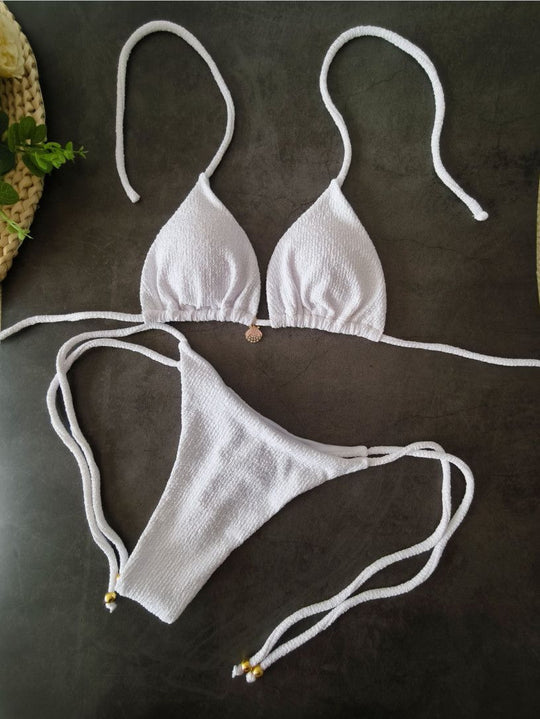 Damen Triangel-Bikini mit raffinierten Details EB