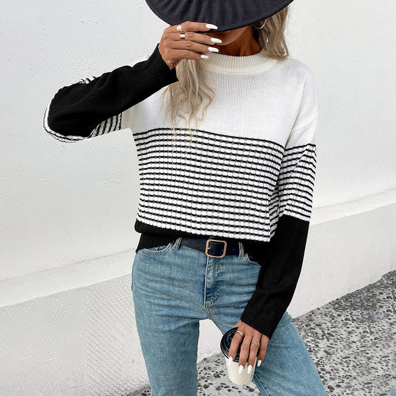 EB | Gestreifter Strickpullover Für Bequeme Outfits