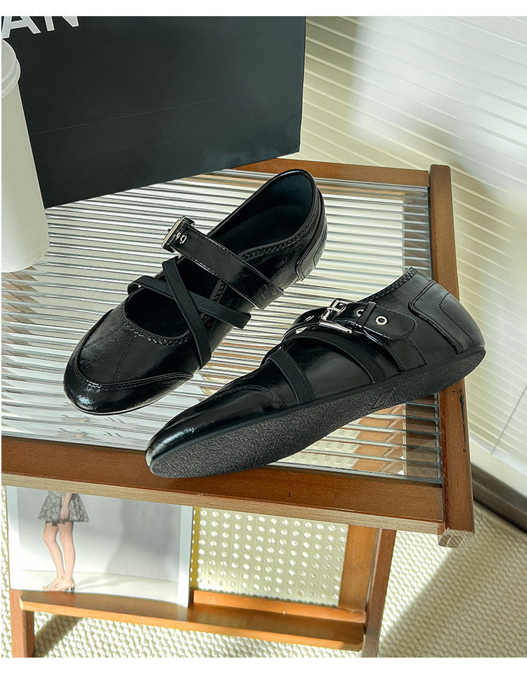Damen Ballerinas mit verstellbaren Riemchen und komfortabler Innensohle EB