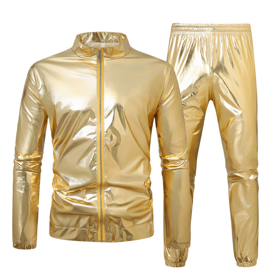 Herren nan ultraleichte reflektierende Windjacke mit Stehkragen und durchgehendem Reißverschluss EB